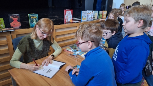 Beseda s Ivonou Březinovou; Foto: J. Krupičková