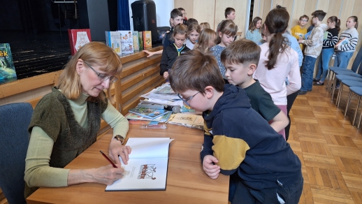 Beseda s Ivonou Březinovou; Foto: J. Krupičková