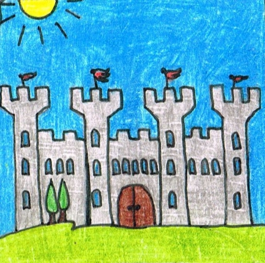 Hrad Rothburg; nakreslil Šimon Beneš