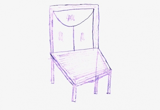 Jak vznikla židle; nakreslil Kamil Antoníček